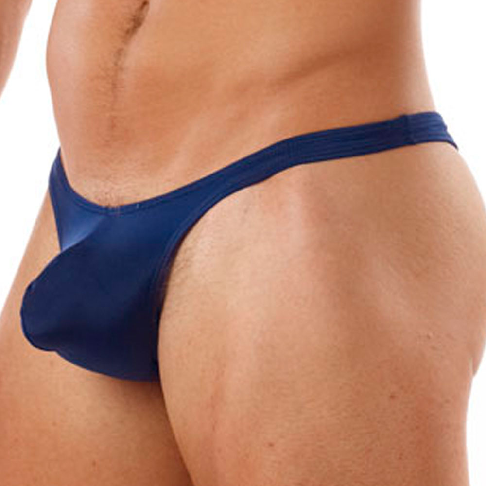 Sexy Mens Sheer Thong Underpants Pouch Enhancing Low Rise Waist Bikini  Underwear